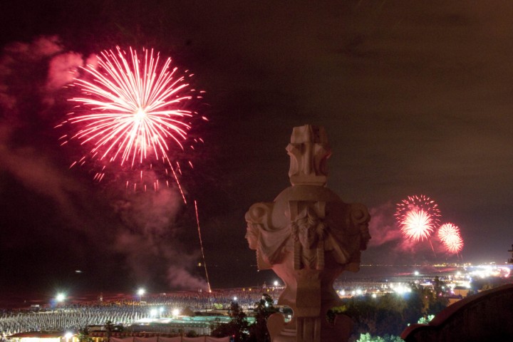 La Notte Rosa, fuochi d'artificio foto di Archivio Provincia di Rimini