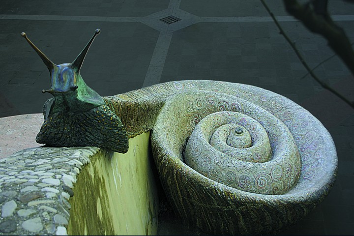 Fountain della chiocciola &#40;of the snail&#41;, Sant'Agata Feltria photo by L. Liuzzi