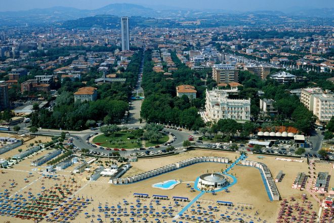 aerial view, Rimini photo by R. Gallini