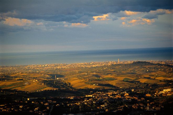 aerial view, Rimini photo by T. Mosconi