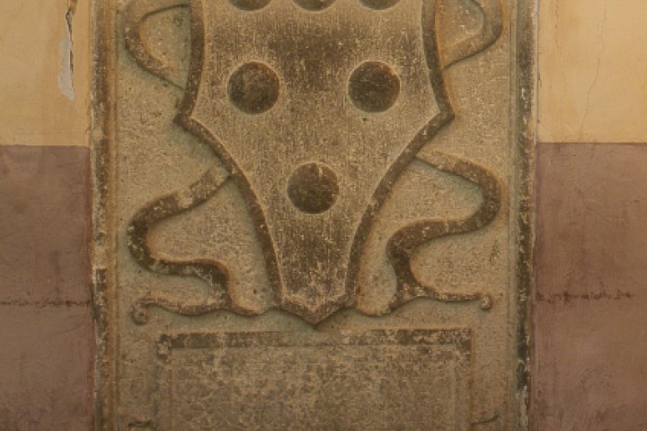 Convent of San Francesco, the Medici coat of arms, Verucchio photo by PH. Paritani