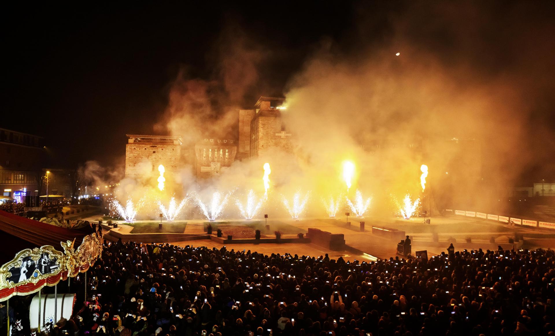 Incendio al Castello Rimini foto di comune di rimini