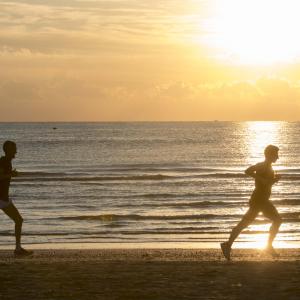 Alba in spiaggia | running | sport