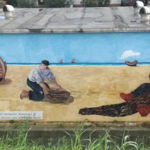 Rimini | murales lungo fiume degli artisti