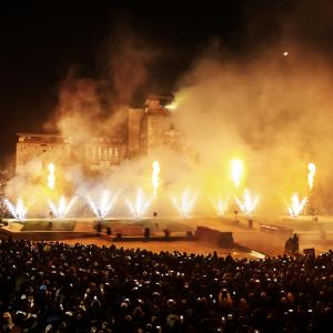 Incendio al Castello Rimini foto di comune di rimini